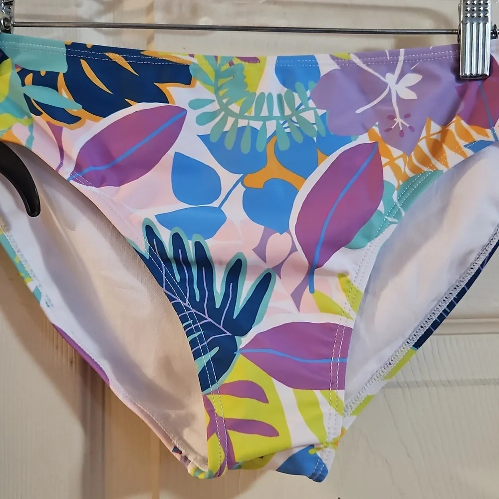 Andy & Evan Girls' Two-Piece Swimsuit: FLORAL PRINT: NEW WITH TAGS: SIZE XL (16)